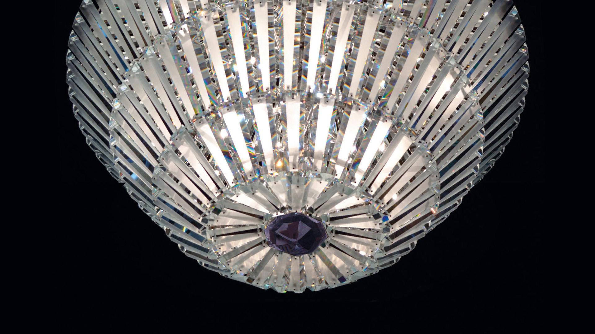 DIAMANTE LED Murano glass ceiling lamp