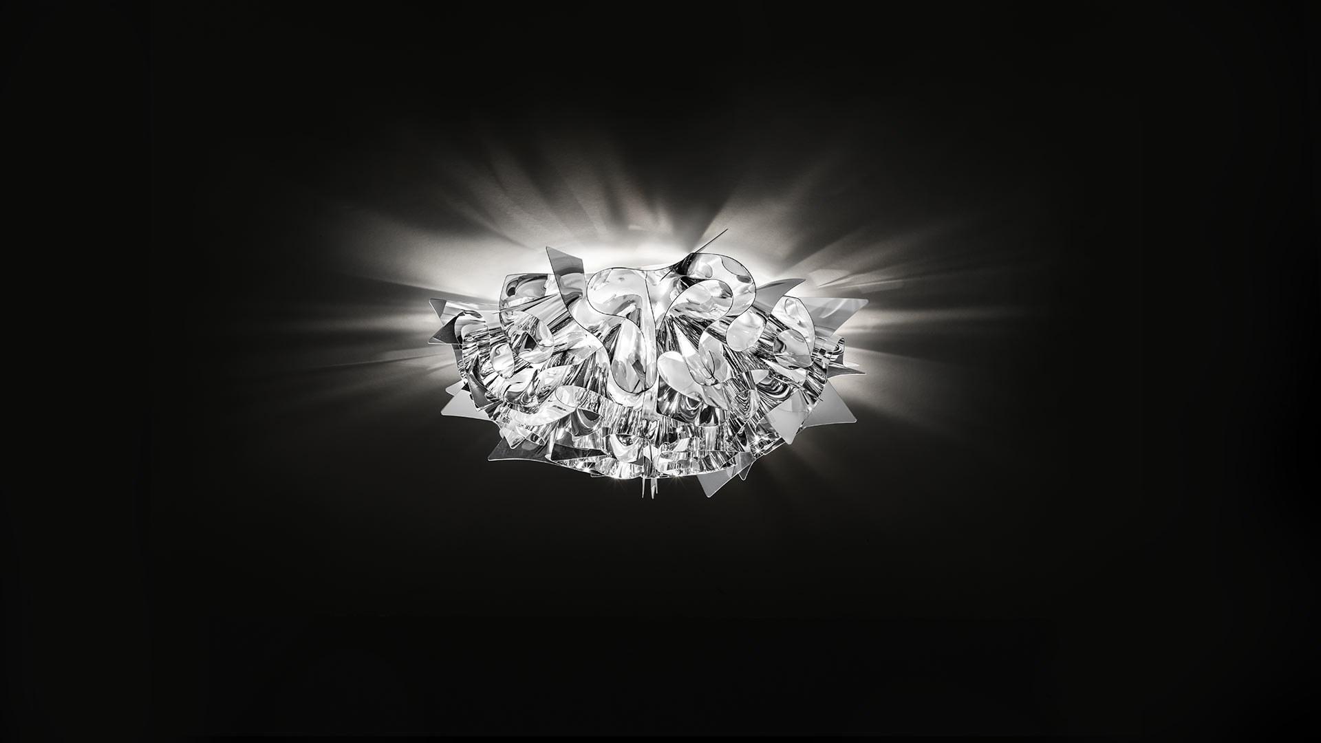 VELI LARGE SILVER Steelflex® wall lamp / ceiling lamp