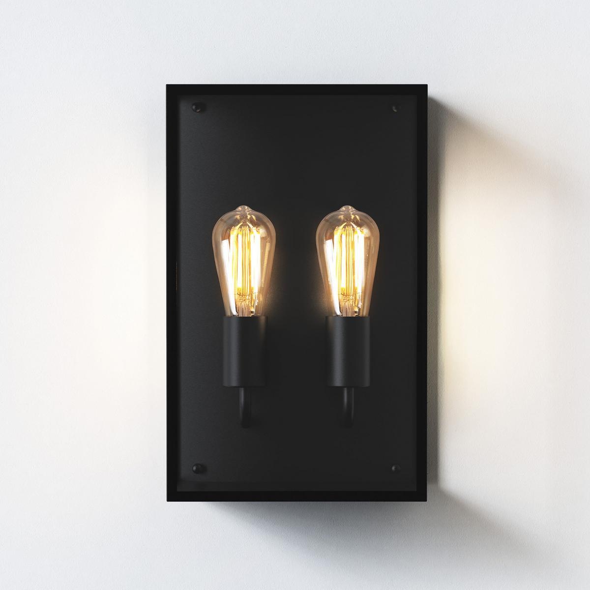MESSINA TWIN Contemporary style LED indirect light stainless steel Outdoor wall Lamp