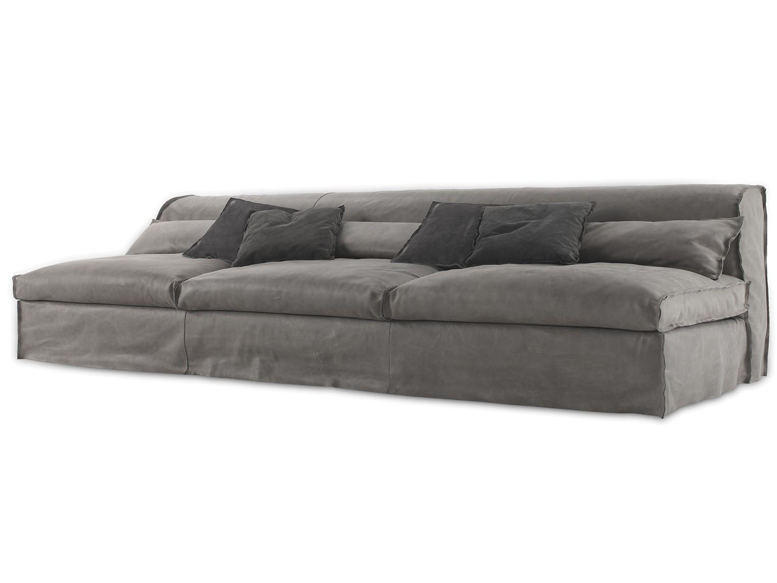 HOUSSE MONO Leather sofa