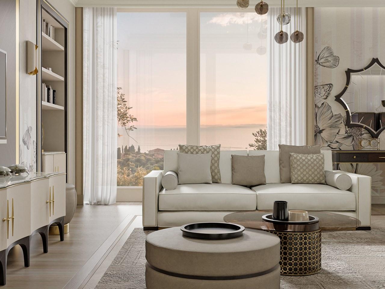 PR.632 3 seater leather sofa