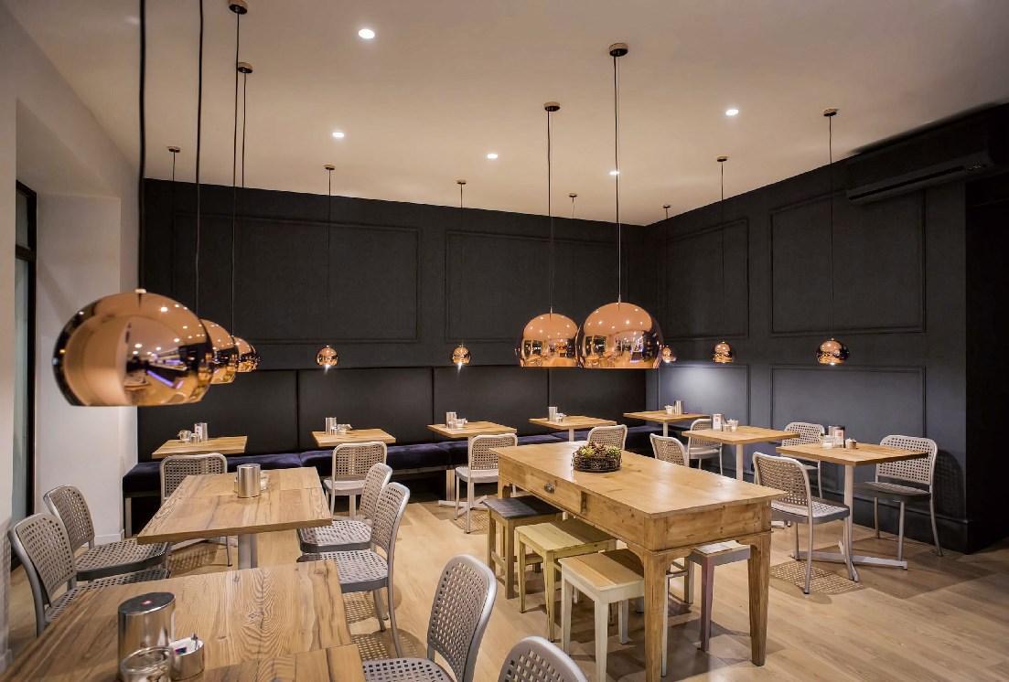 SPHERE LED copper pendant lamp