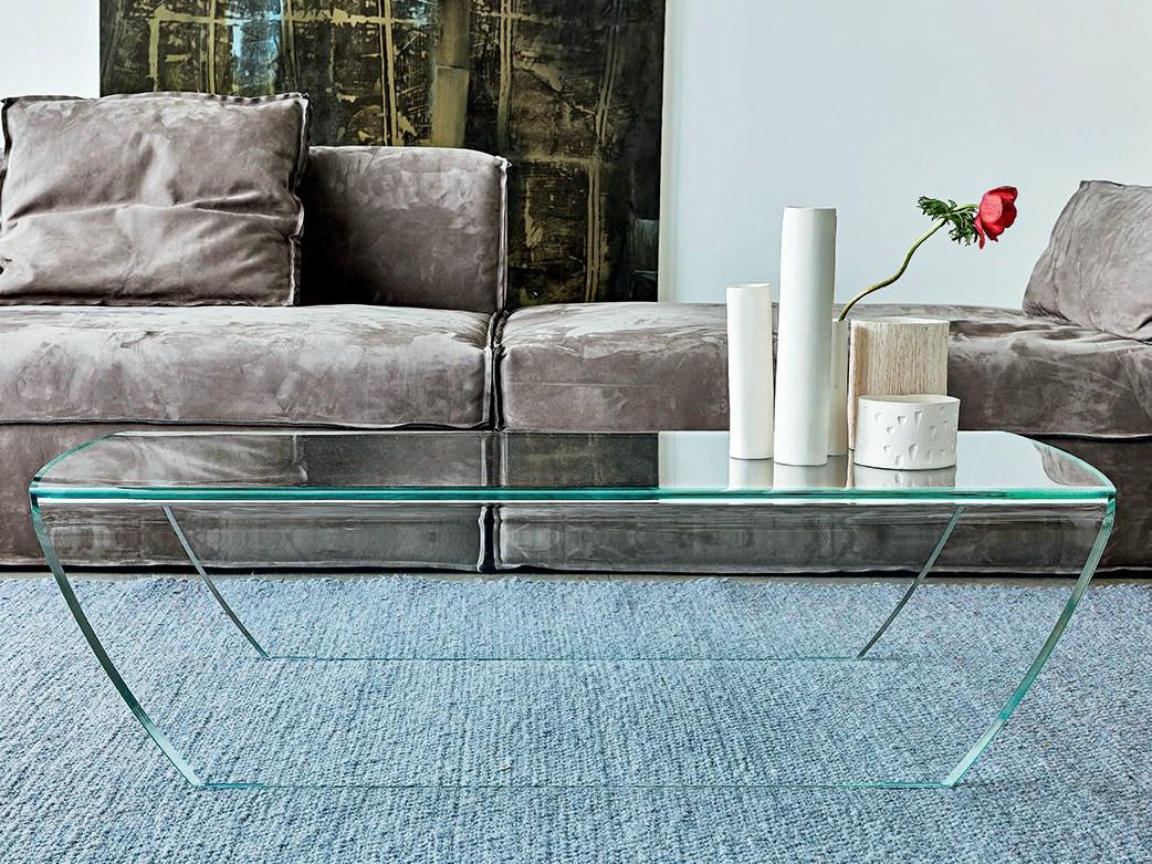 TAKY Low glass coffee table