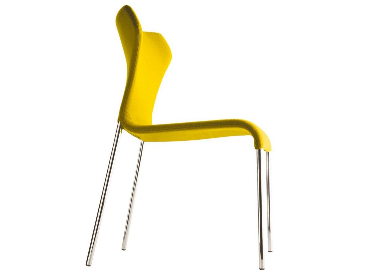 PAPILIO Upholstered fabric chair with removable cover