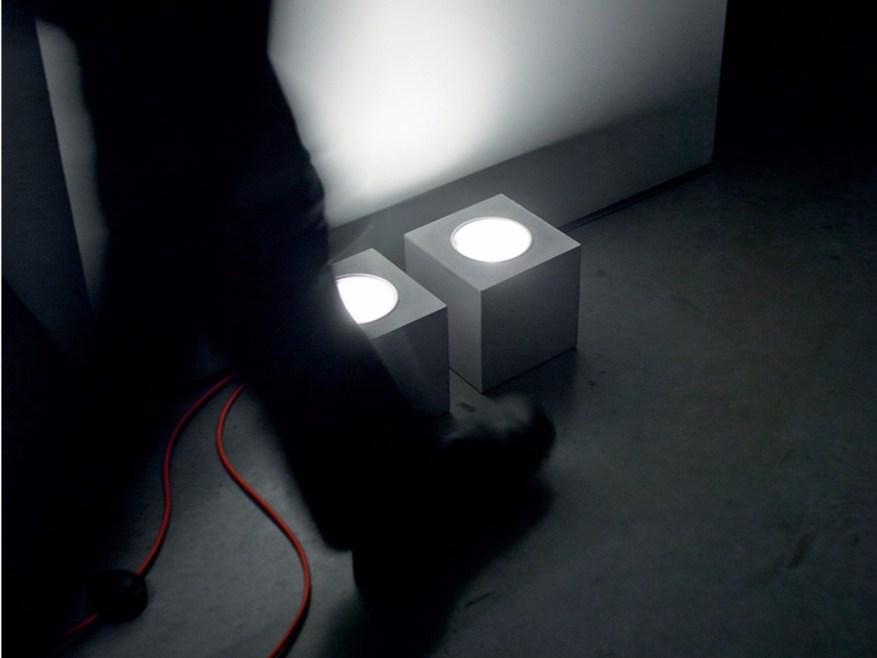 Q Cement floor lamp