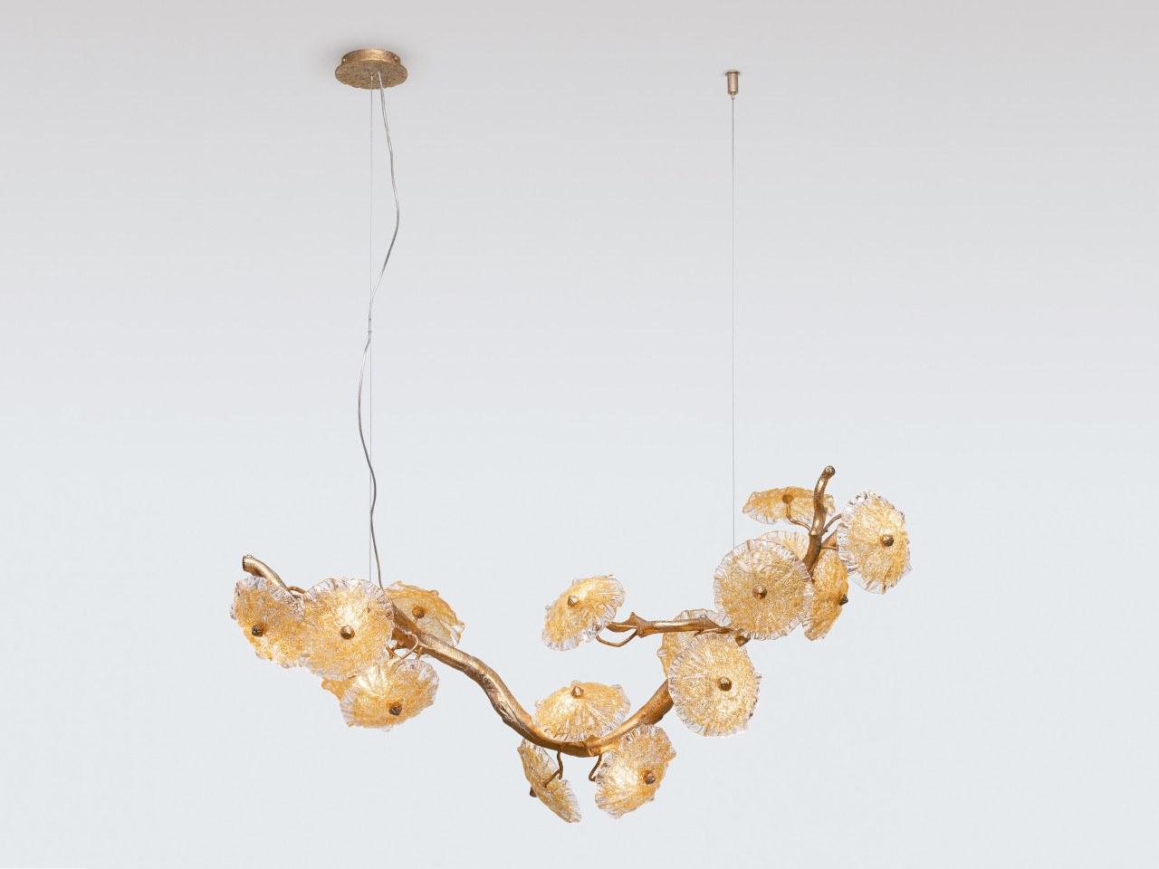 NENUFAR CT3377/12 Handmade bronze pendant lamp