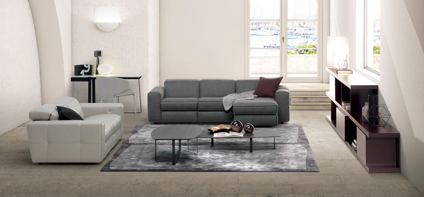 BRIO Recliner fabric sofa