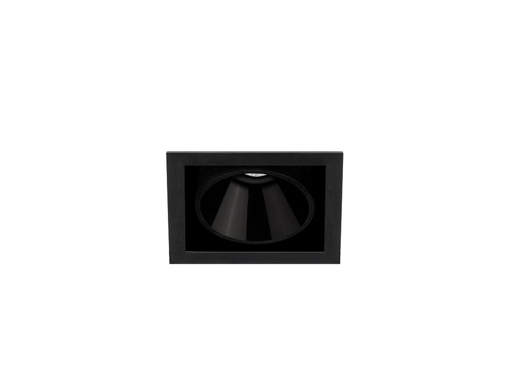 BLACK FOSTER RECESSED 1 LED recessed aluminium spotlight