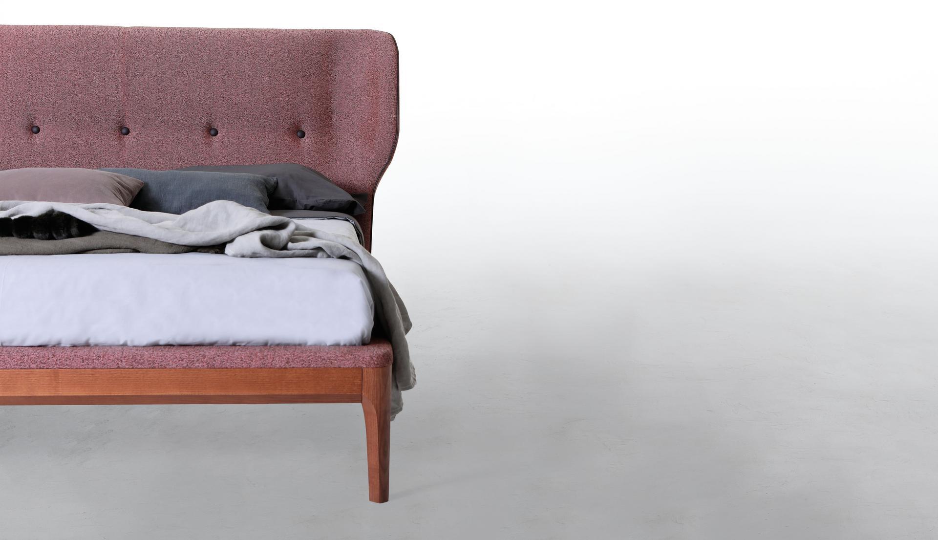 AMBRA Bed with upholstered headboard