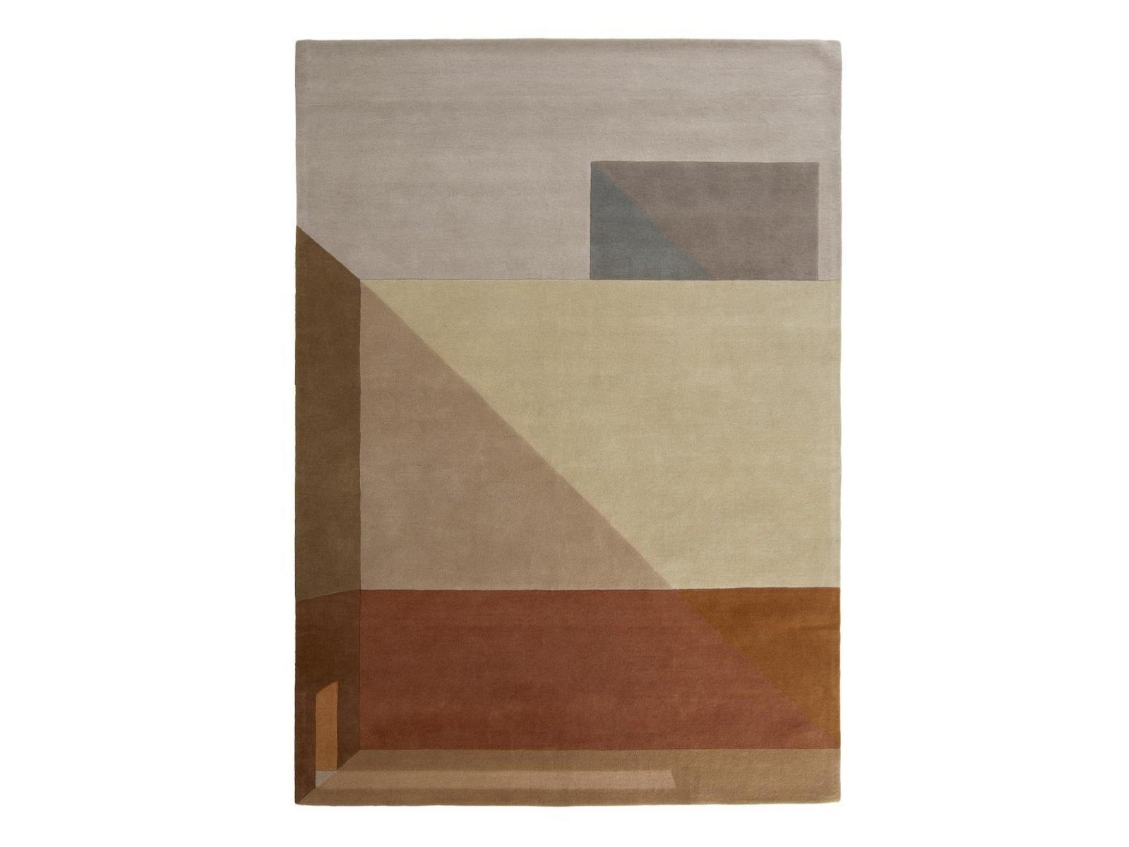 AGOSTO Patterned rectangular wool rug