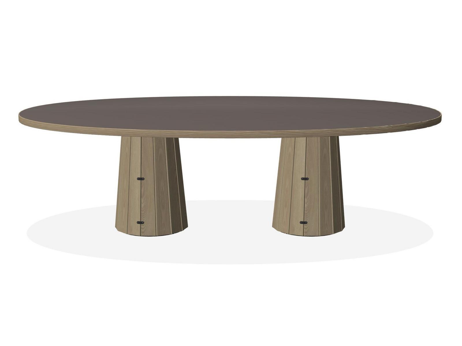 CONTAINER TABLE BODHI OVAL 260 Wooden table