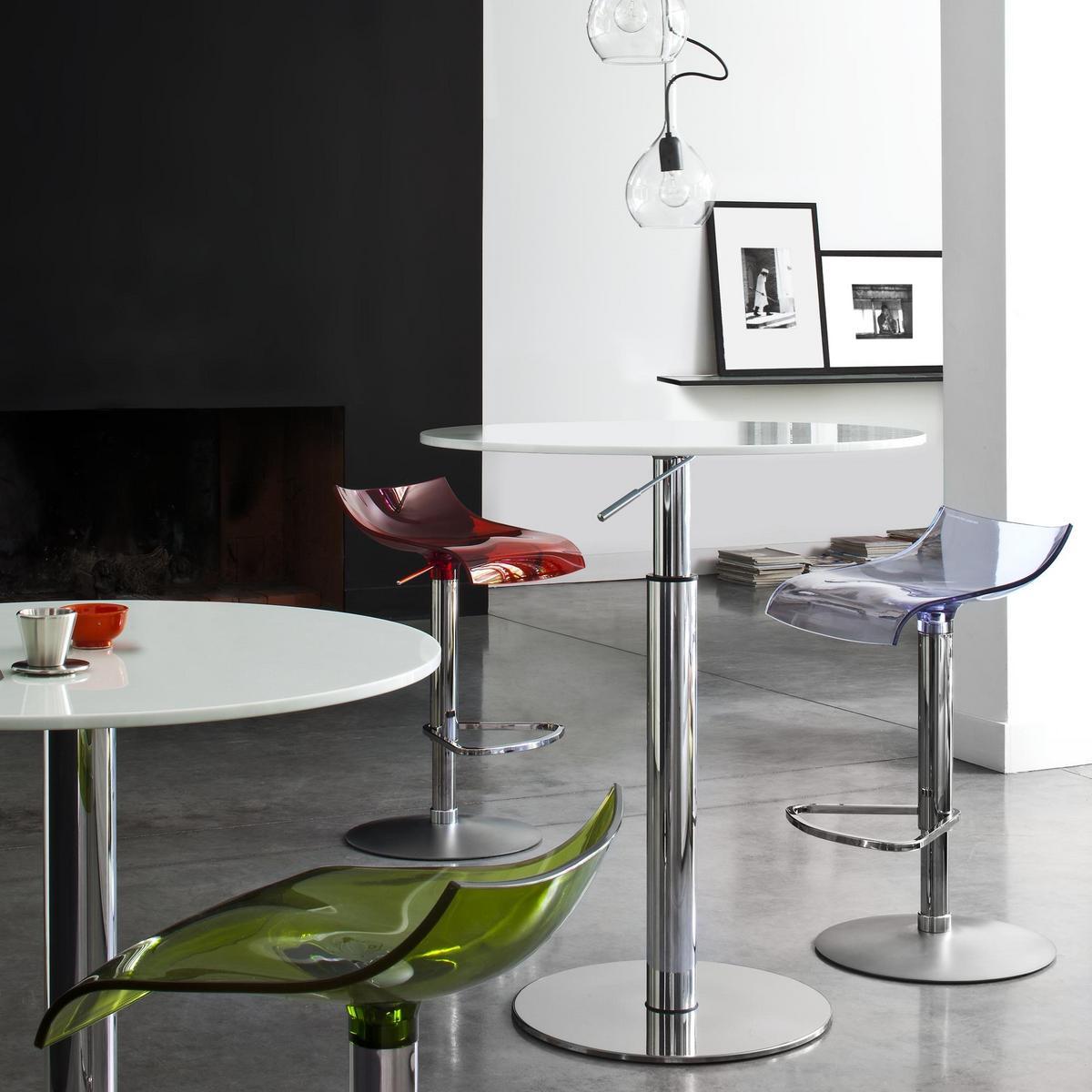 PAM High height-adjustable multi-layer wood stool