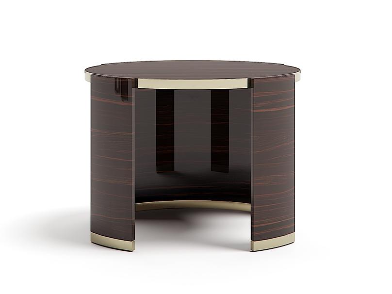 JEWEL 70 Round wooden coffee table