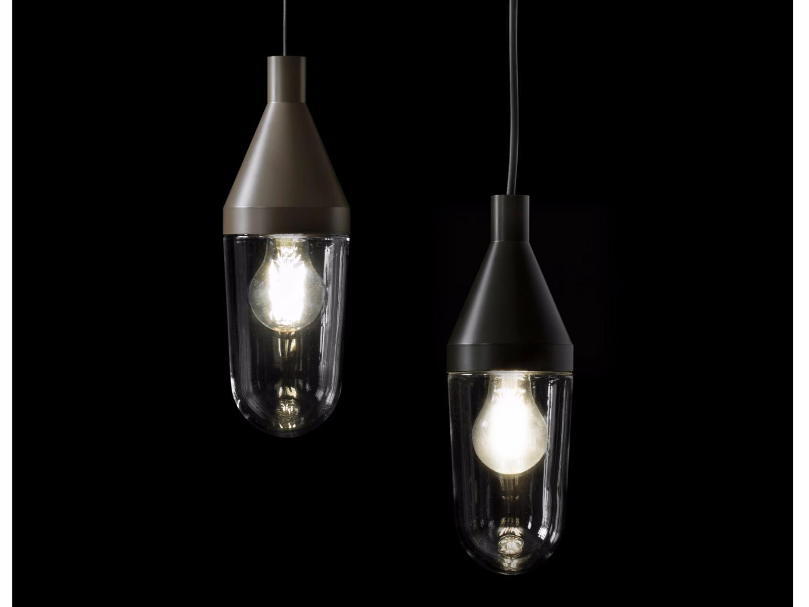 NIWA - 1180 Glass and aluminium pendant lamp