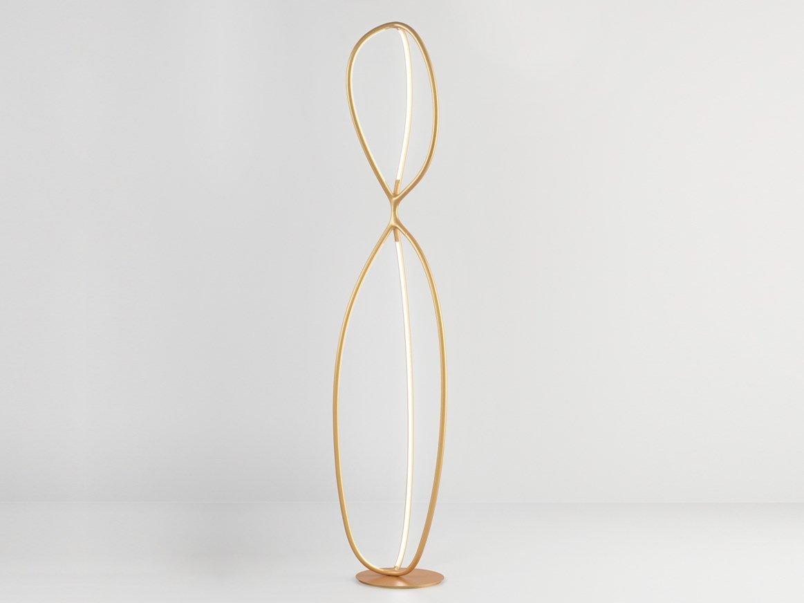 ARRIVAL Aluminium and silicone floor lamp