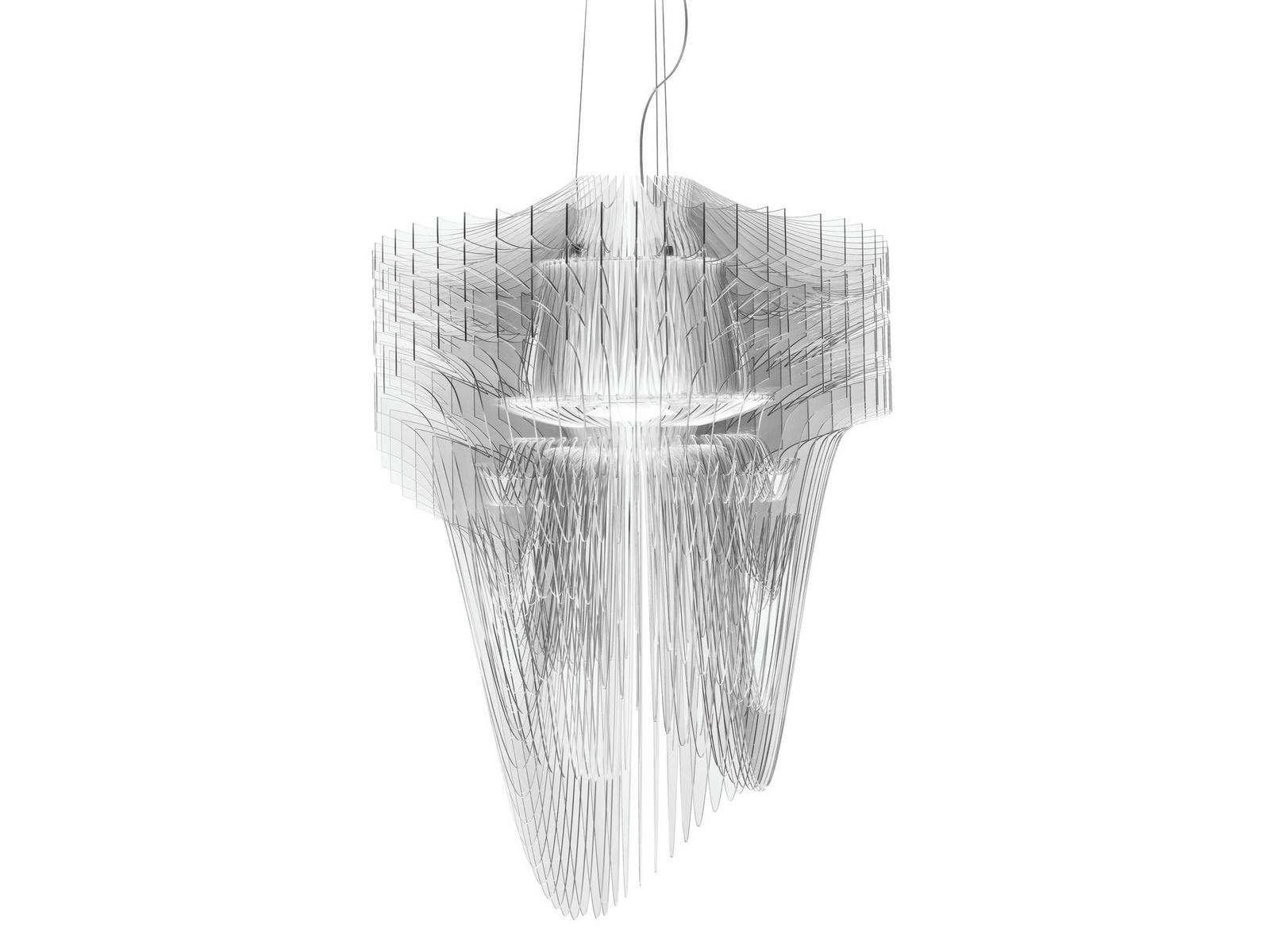 ARIA TRANSPARENT Cristalflex® / Lentiflex® LED pendant lamp