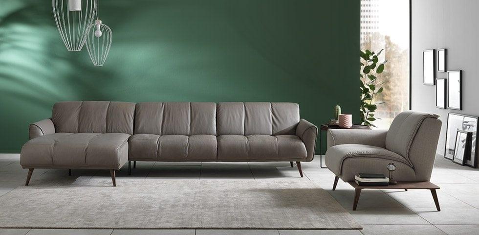 TALENTO Modular leather sofa TALENTO Modular leather sofa