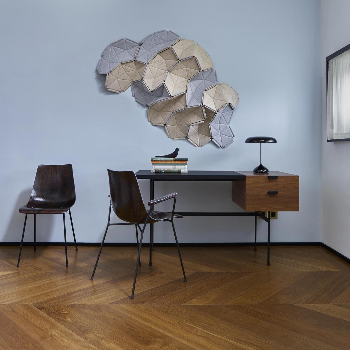 CM 131 Multi-layer wood chair with armrests