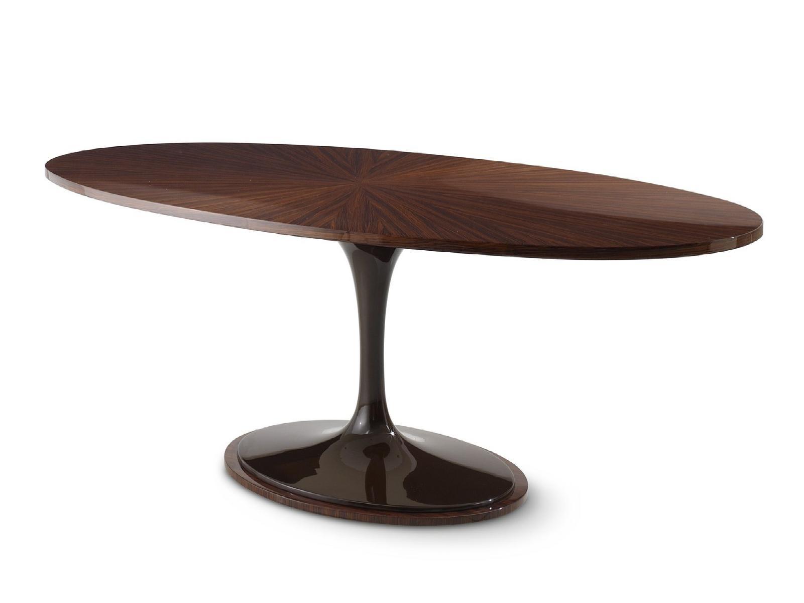 RICHMOND UPON THAMES Oval wood veneer table