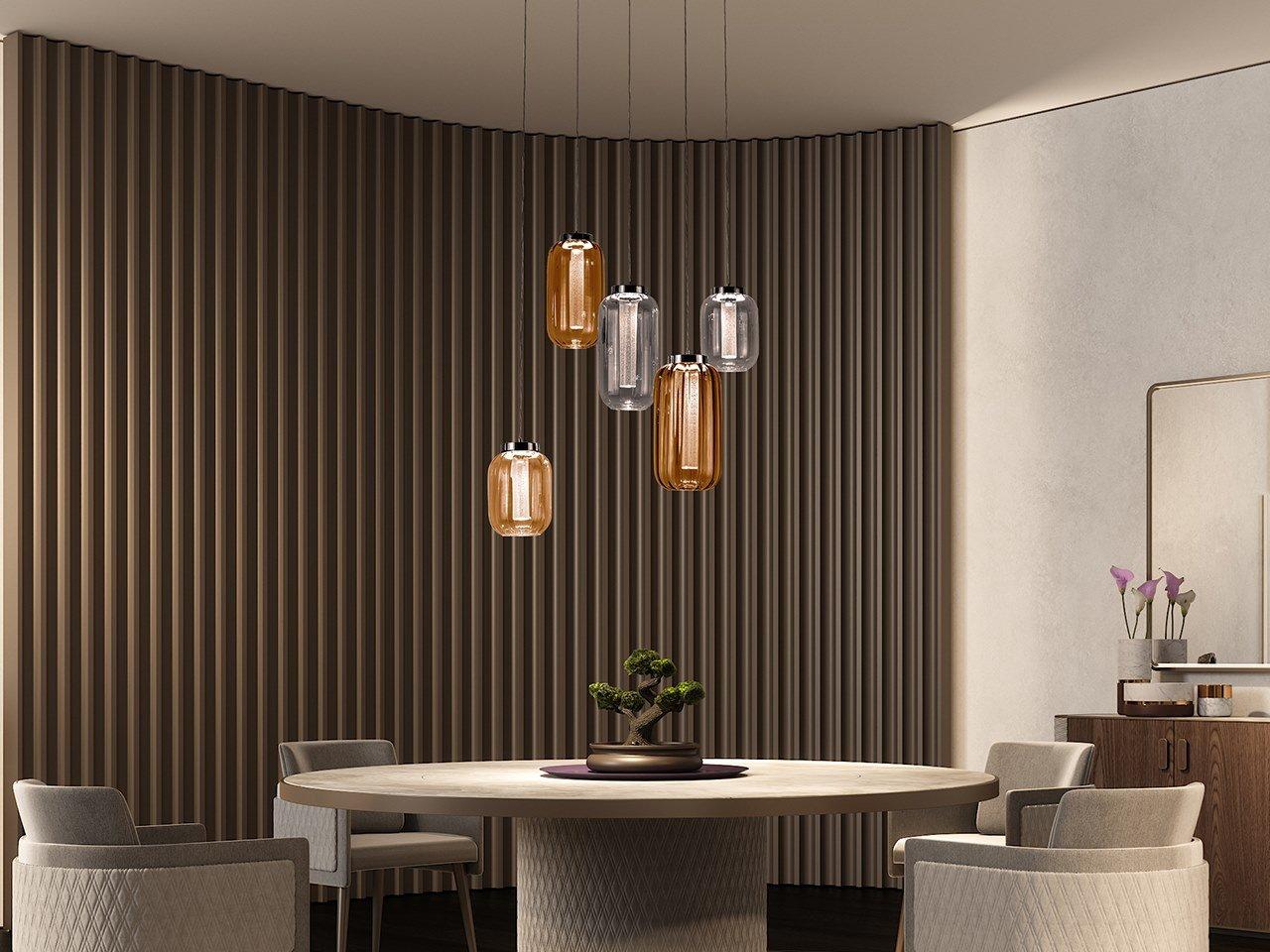 LANTERNA LED glass pendant lamp