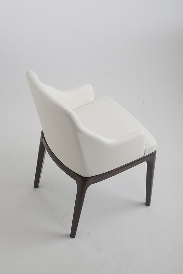 MARGOT Leather chair with armrests