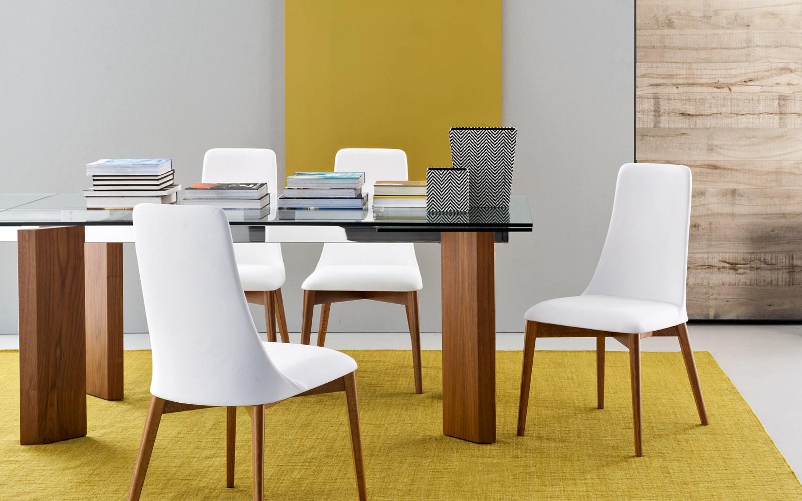 TOWER WOOD Extending rectangular table