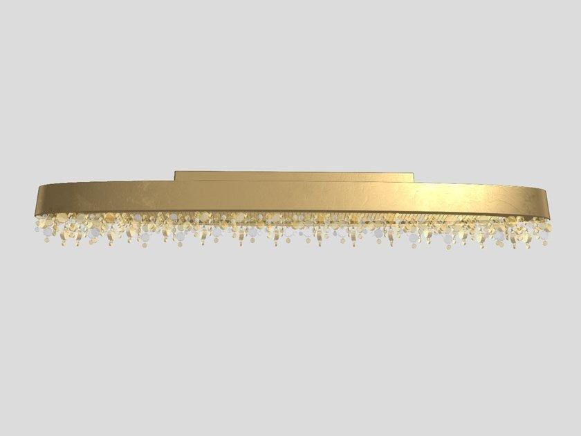 OLÁ PL6 OV 160 LED painted metal ceiling lamp with crystals OLÁ PL6 OV 160 LED painted metal ceiling lamp with crystals