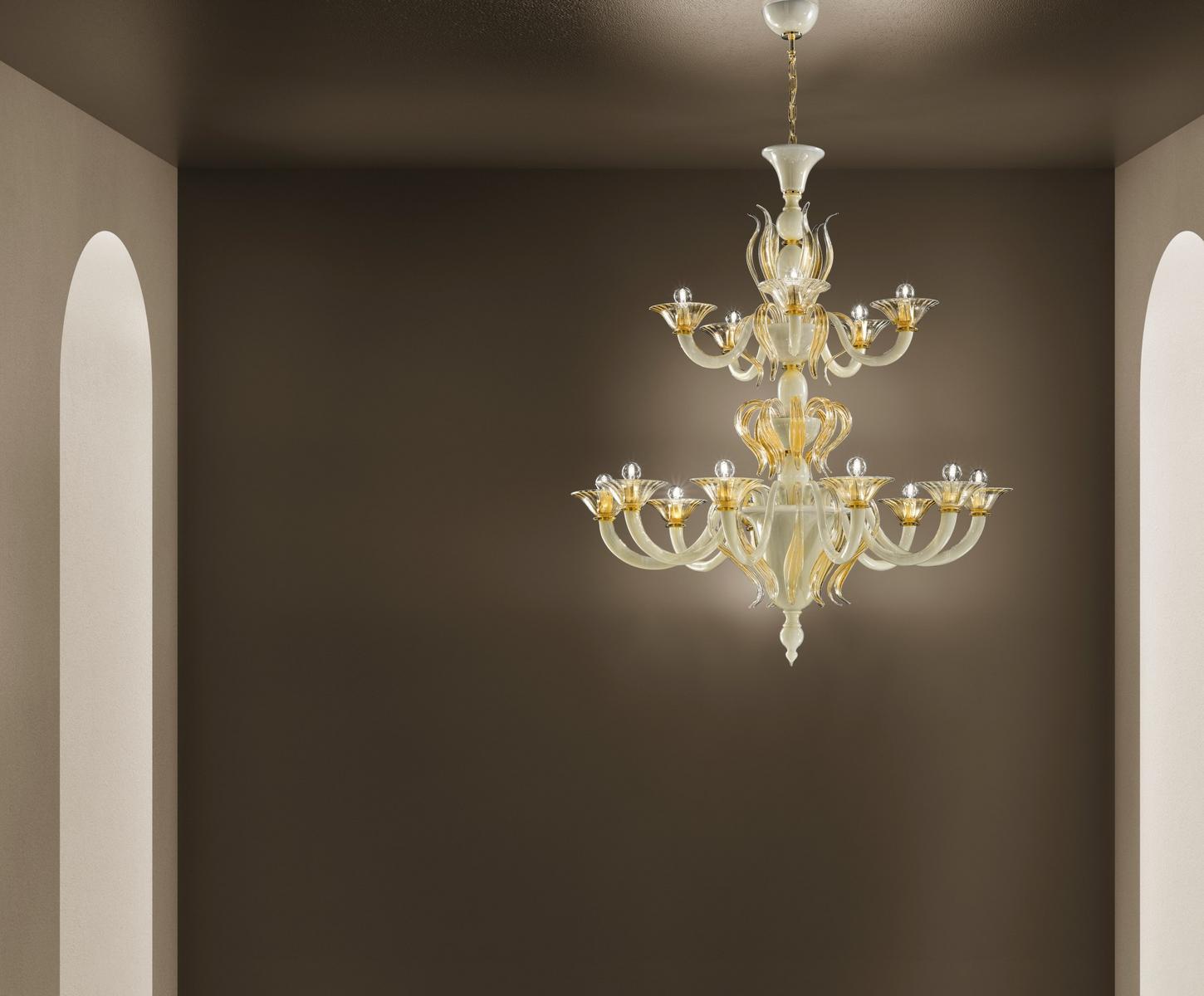 PISANI Glass chandelier