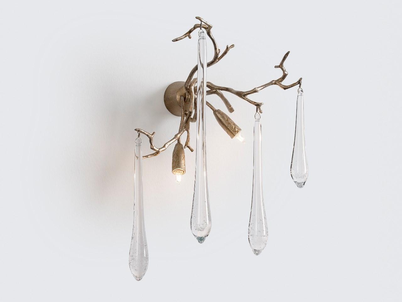 AQUA AP1418/2 Handmade bronze wall lamp