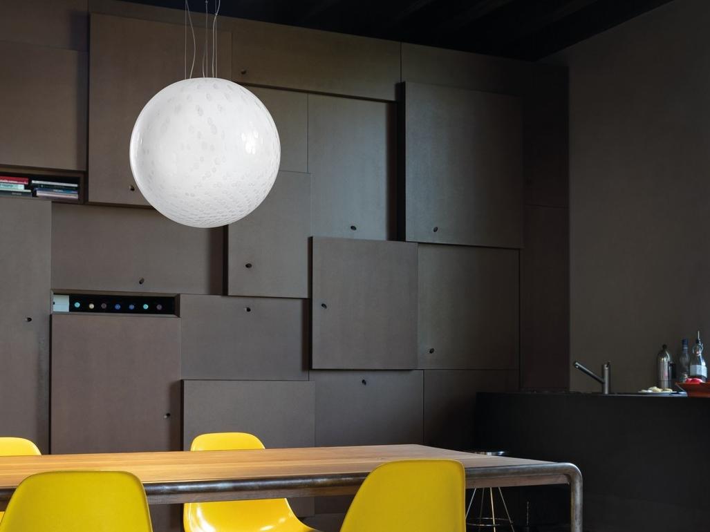 BOLLE SP Glass pendant lamp