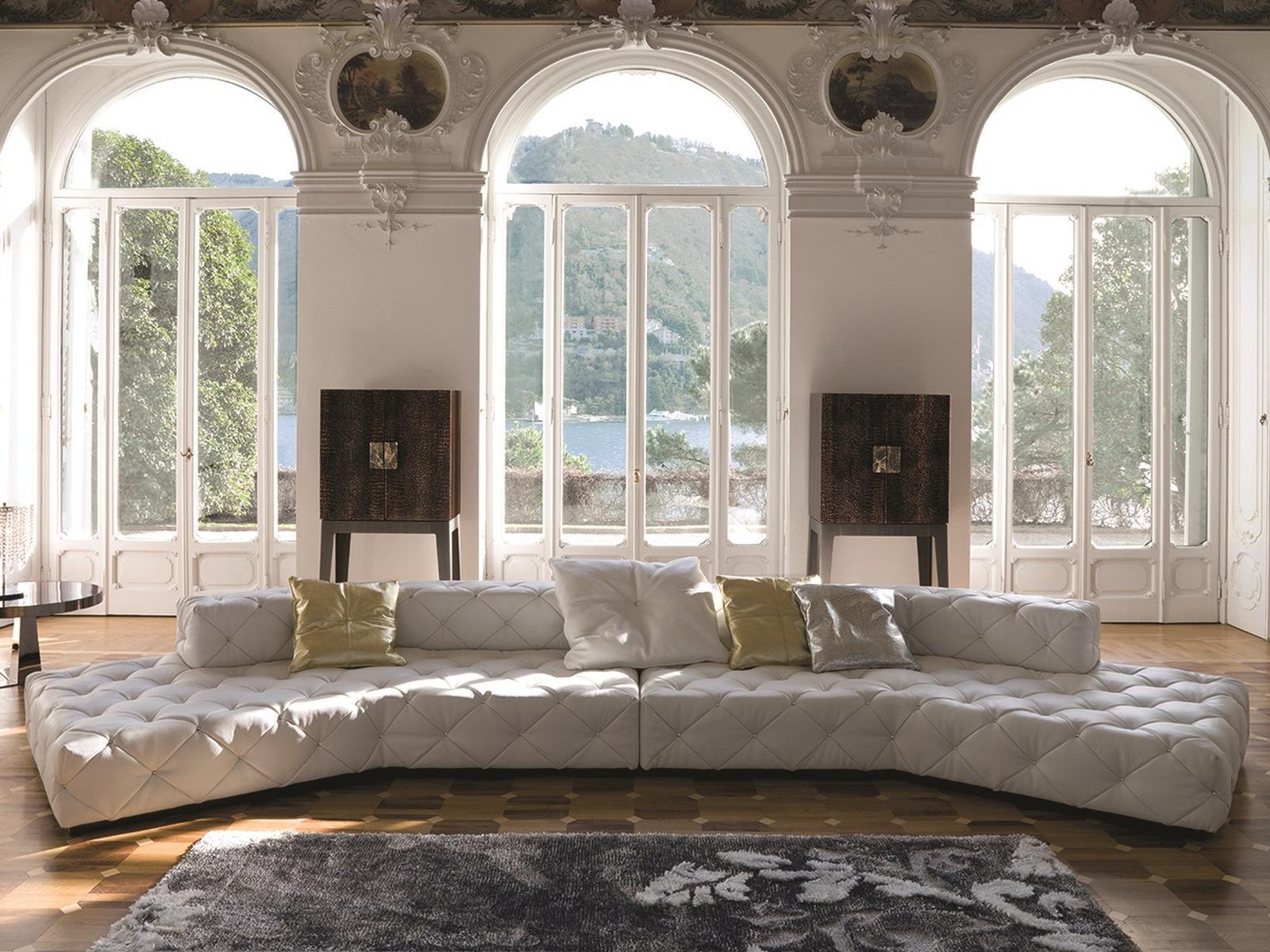 MUST Corner velvet sofa