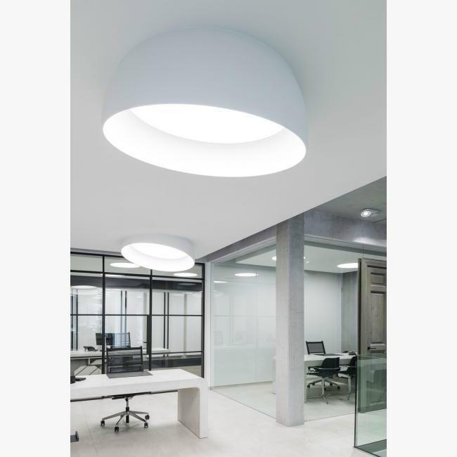 SUPERDOME RECESSED LED semi-inset ceiling lamp