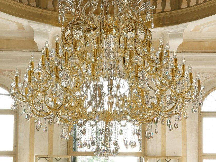 MARIA TERESA VE 910 Painted metal chandelier with crystals