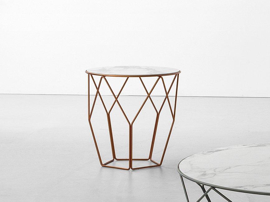 ARBOR Round ceramic high side table