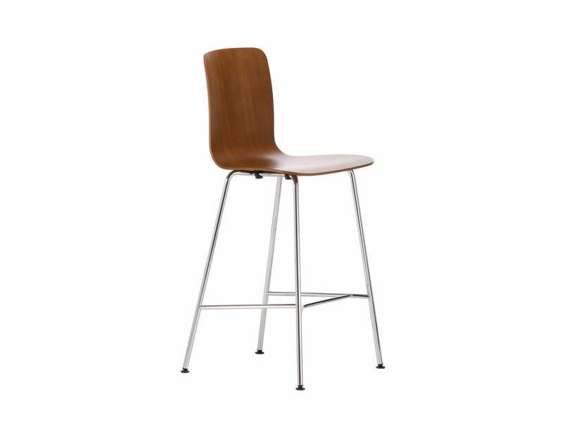 HAL PLY MEDIUM Wooden barstool