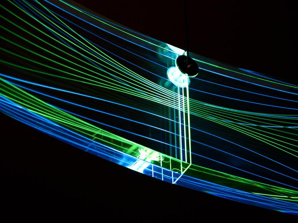 CERN LED RGB acrylic glass pendant lamp