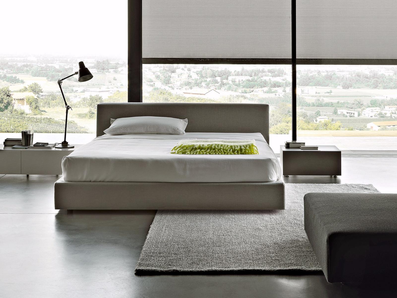 SOFTLAND Upholstered fabric double bed