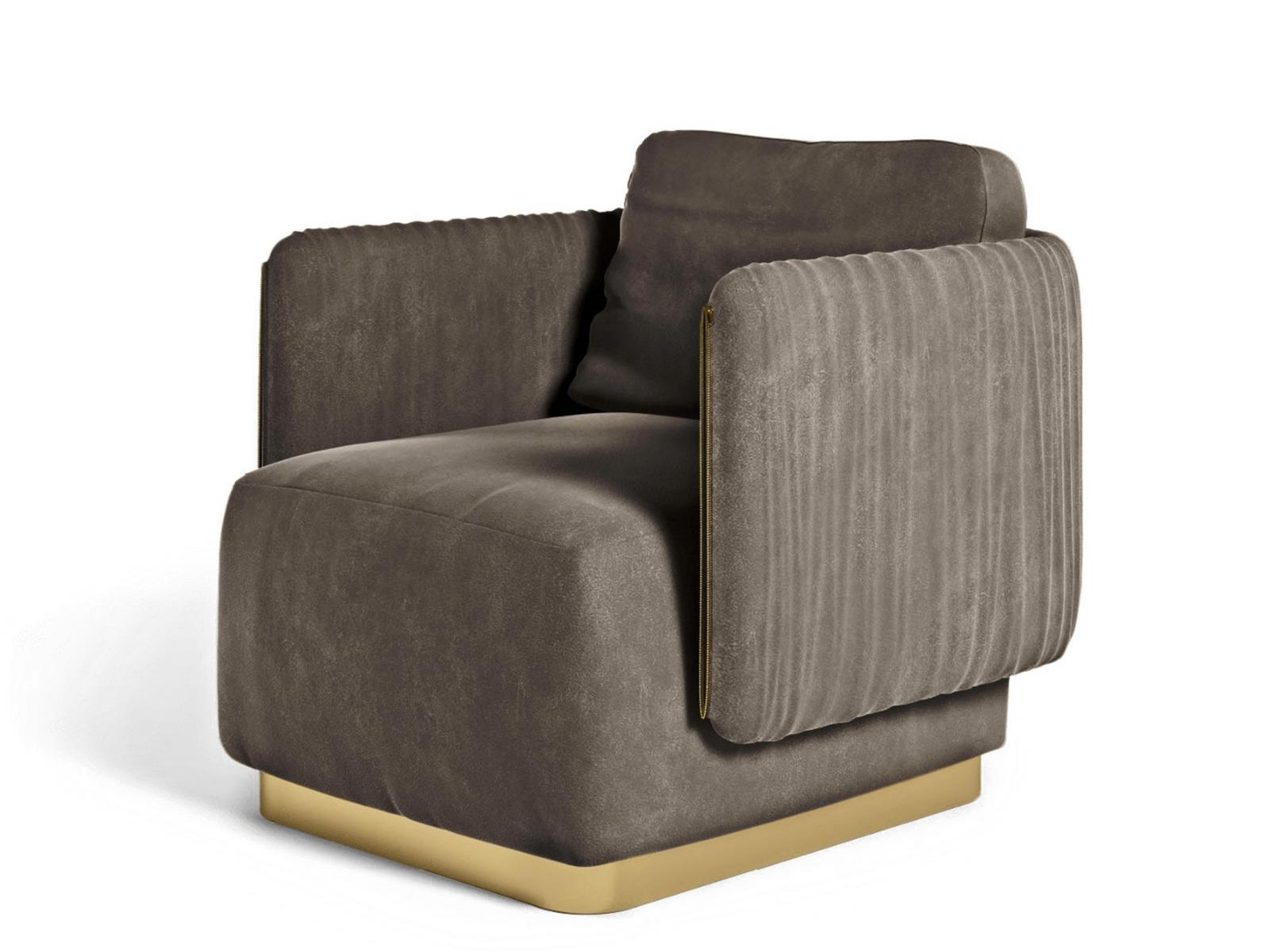 JACQUELINE Leather armchair