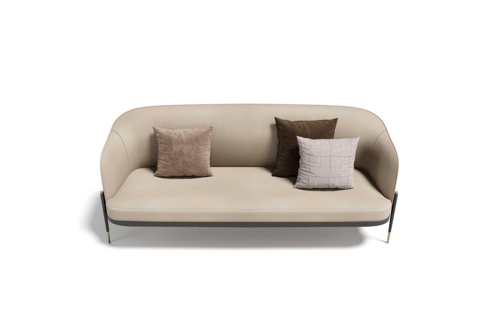 OXFORD 3P 3 seater leather sofa