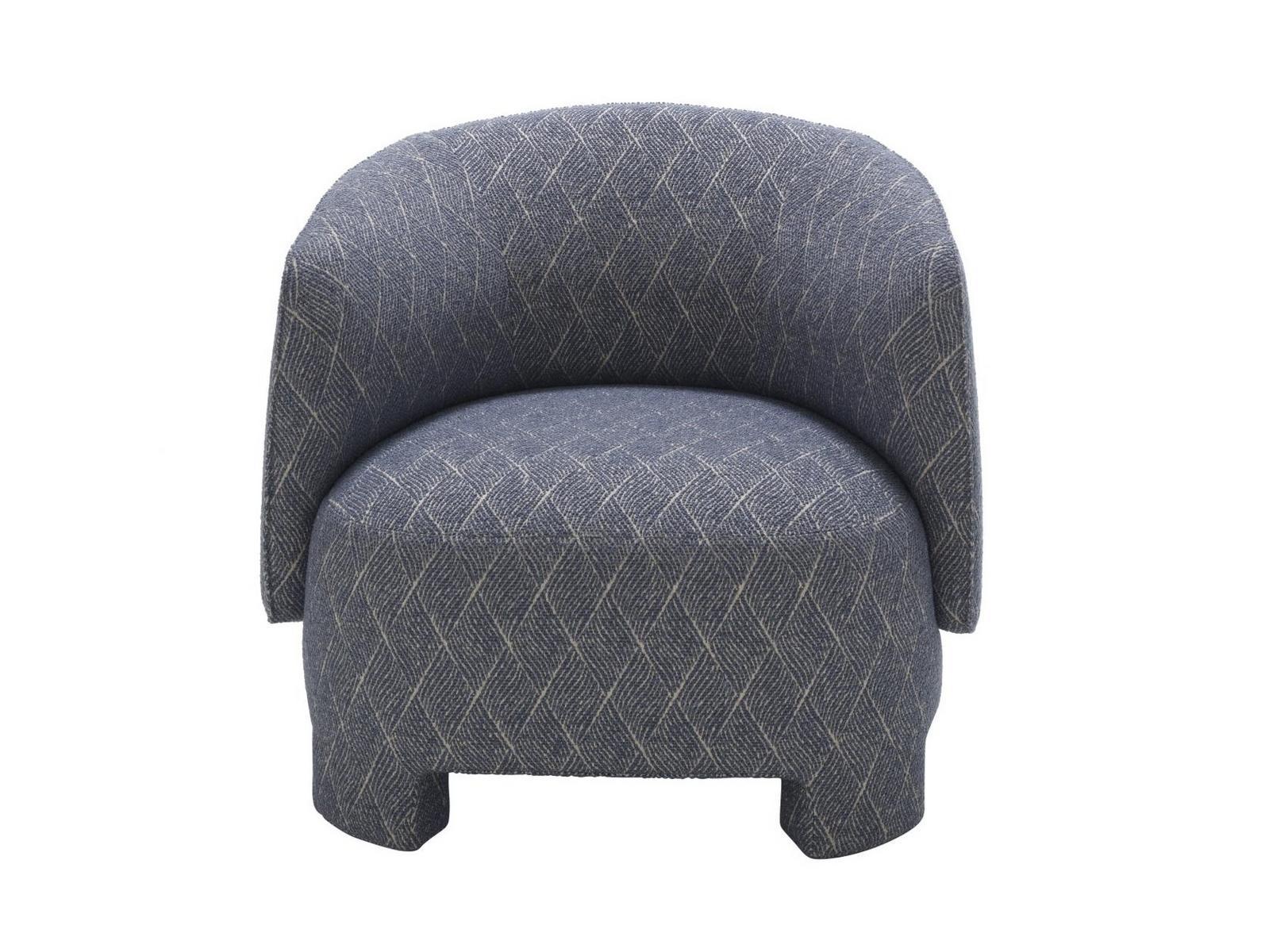 TARU Fabric easy chair with armrests