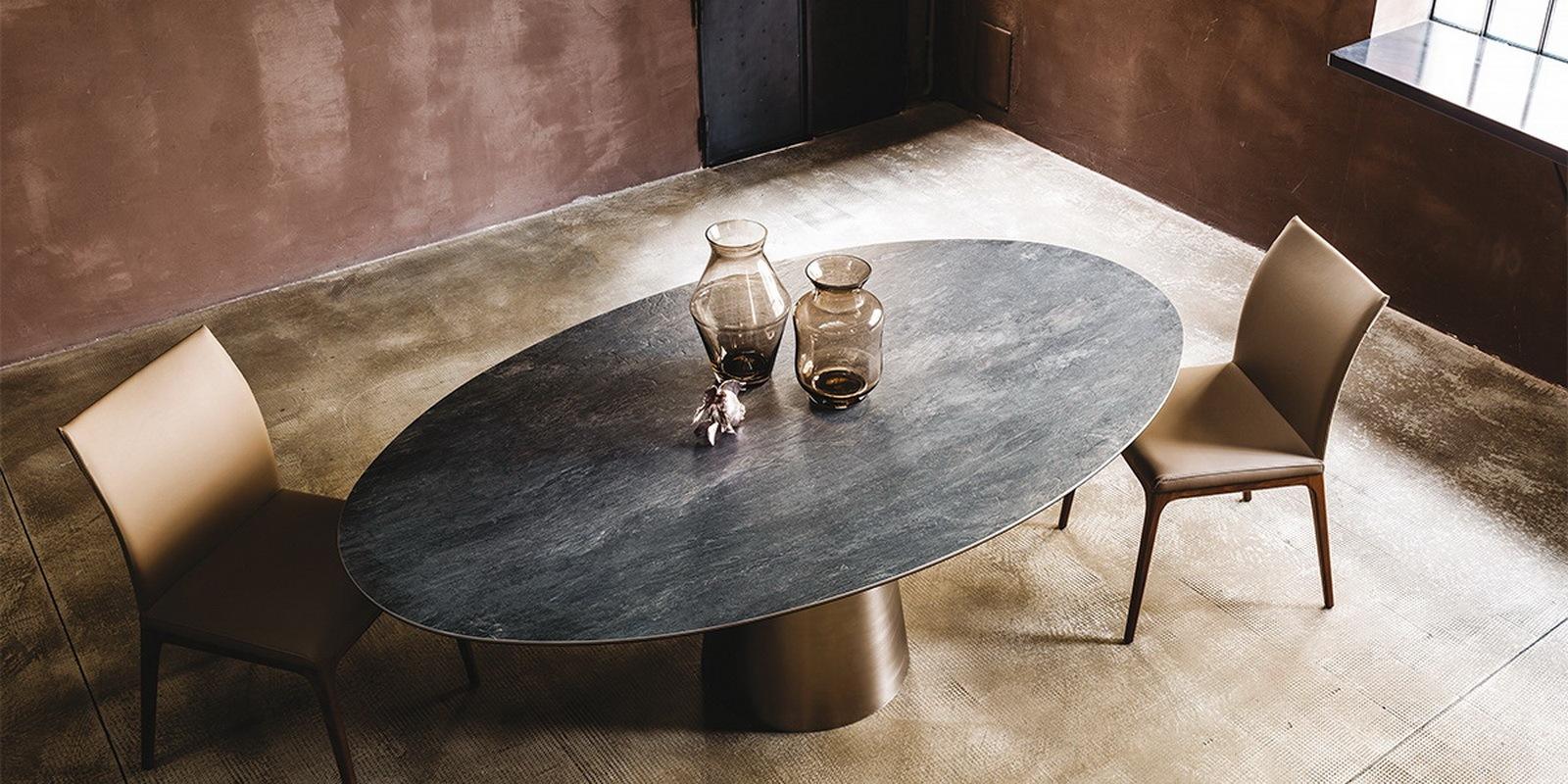 YODA KERAMIK Round metal table