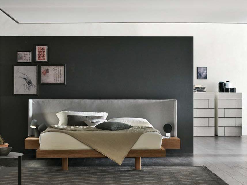 FUSION Double bed with integrated nightstands
