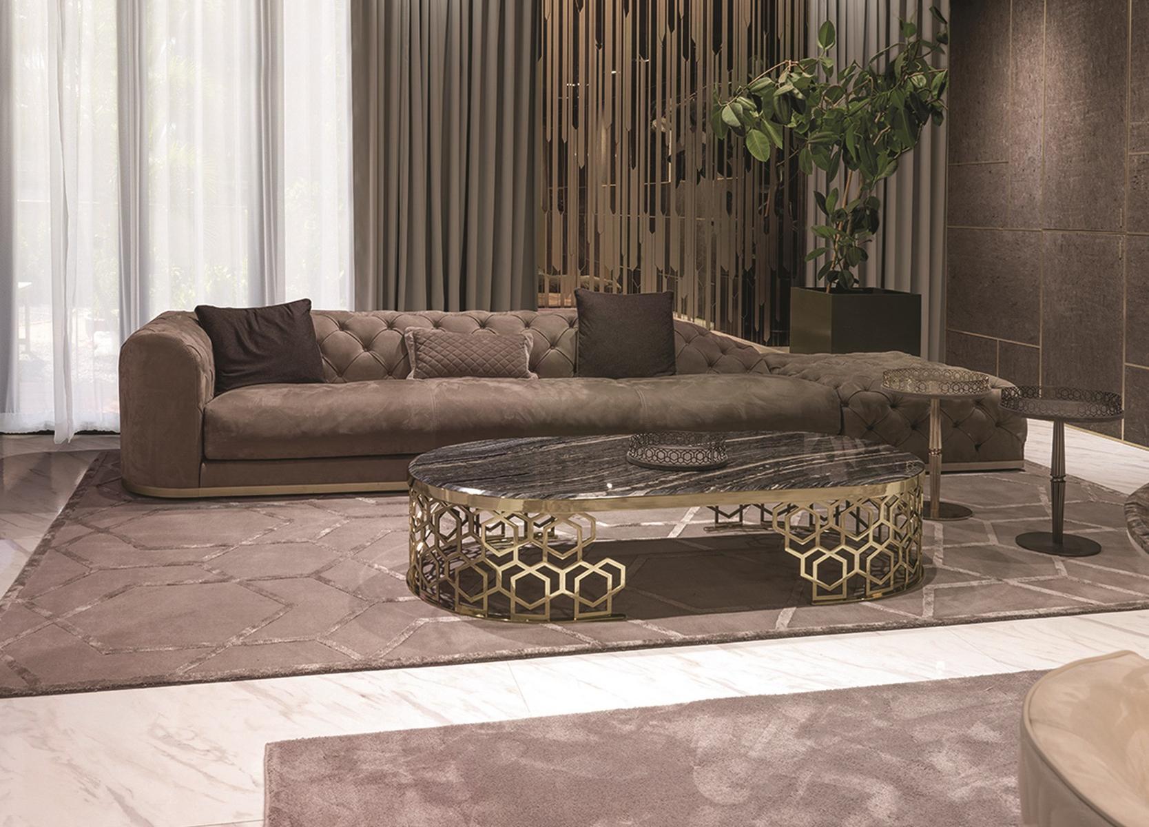 MILTON Corner fabric sofa