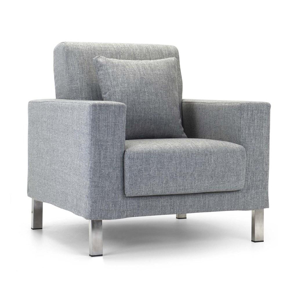 CUCCIOLO Fabric armchair with armrests