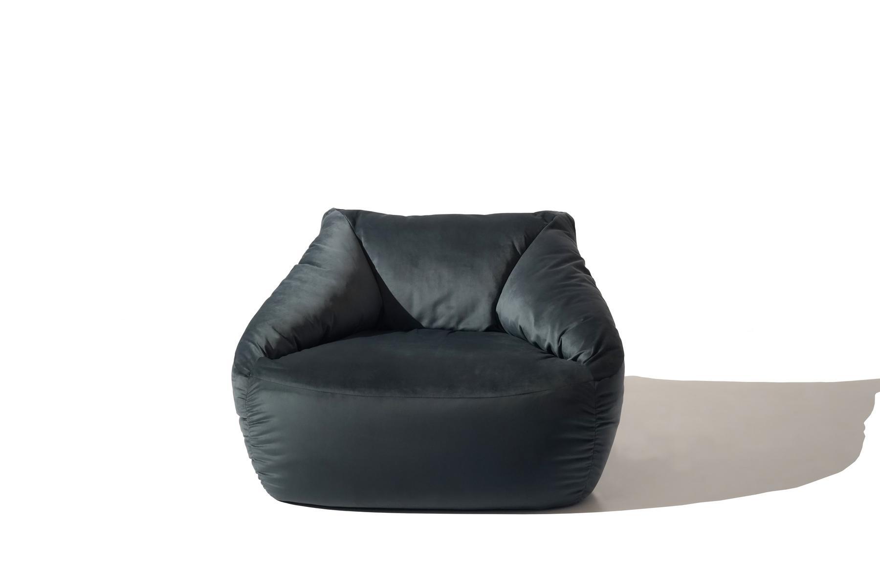 BOTERO Fabric bean bag with armrests