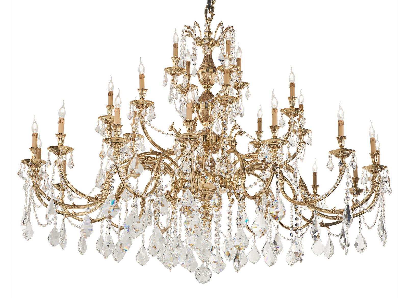 WINDSOR 888/28D2-SH/P French Gold chandelier with Schoeler crystals