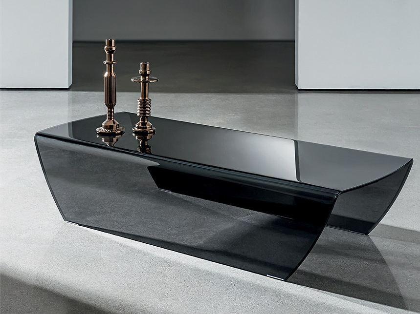 TAKY Low glass coffee table