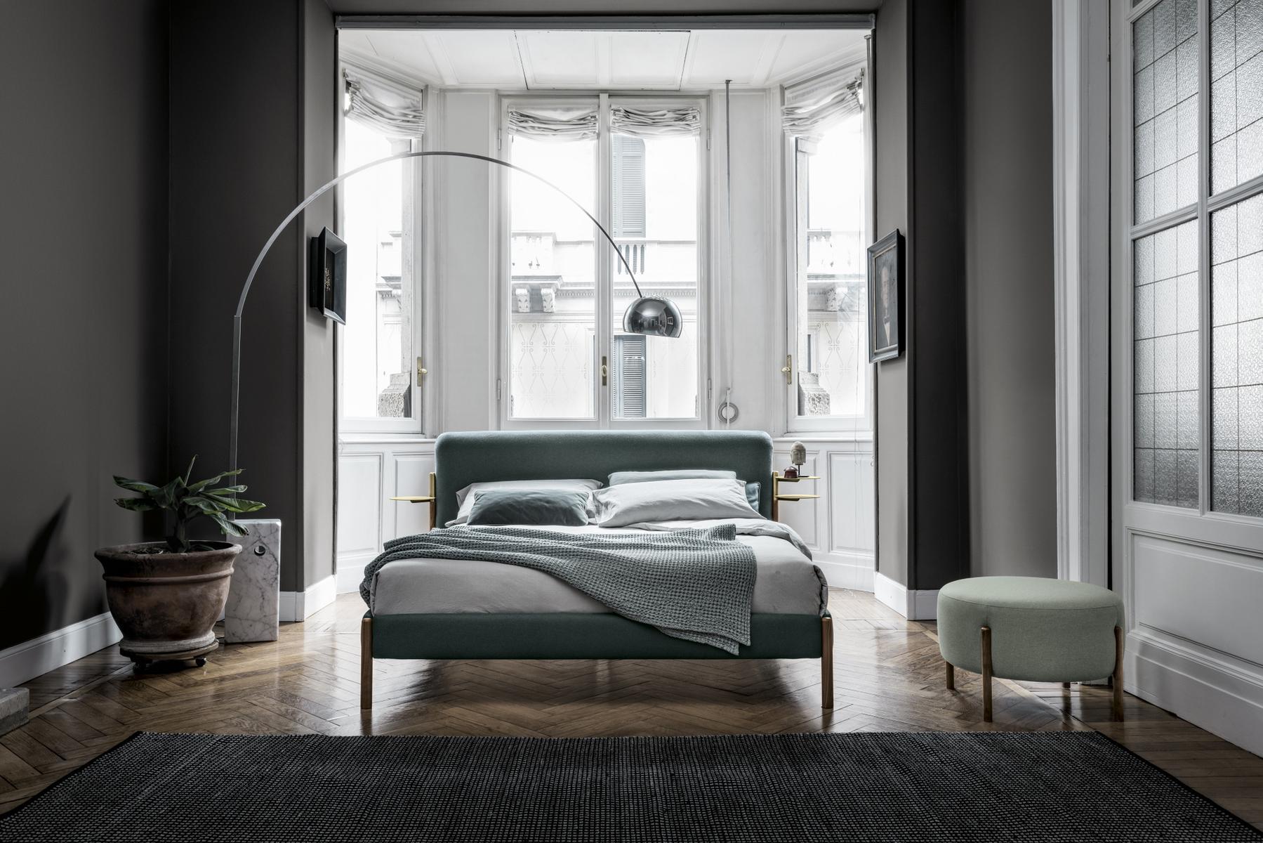 FLAG Upholstered double bed