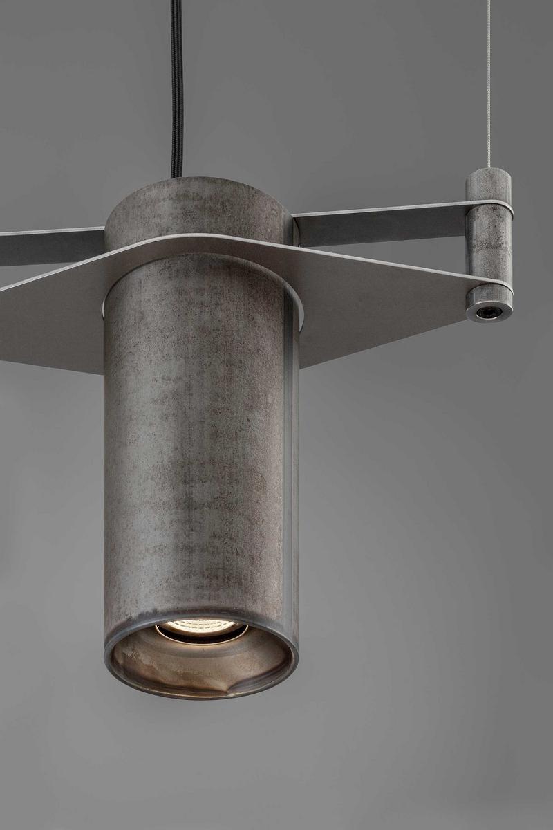 CHAIN LED steel pendant lamp