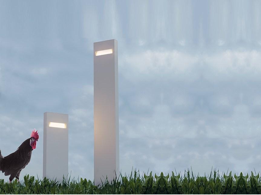 NUDA LED aluminium bollard light